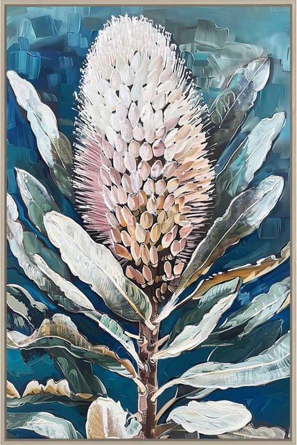 Keilrahmenbild Denise Small von Mömax in Multicolor mit floralem und botanischem Design, Breite: 60 cm, Höhe: 90 cm - Bild 1