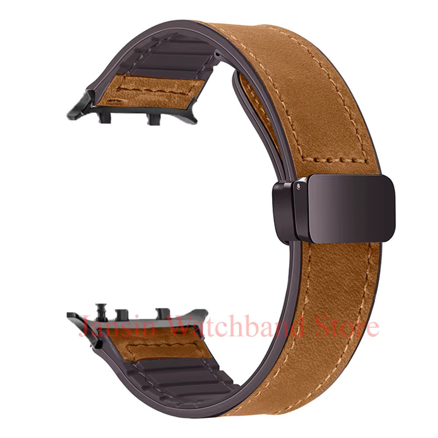 jansin Uhrenarmband Leder, Silikon, Magnetisch, Unisex - Bild 2