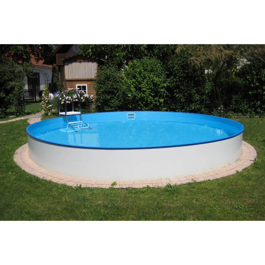 Summer Waves Stahlwand-Pool rund in Blau-Weiß, Durchmesser: 350 cm, Höhe: 120 cm - Bild 2