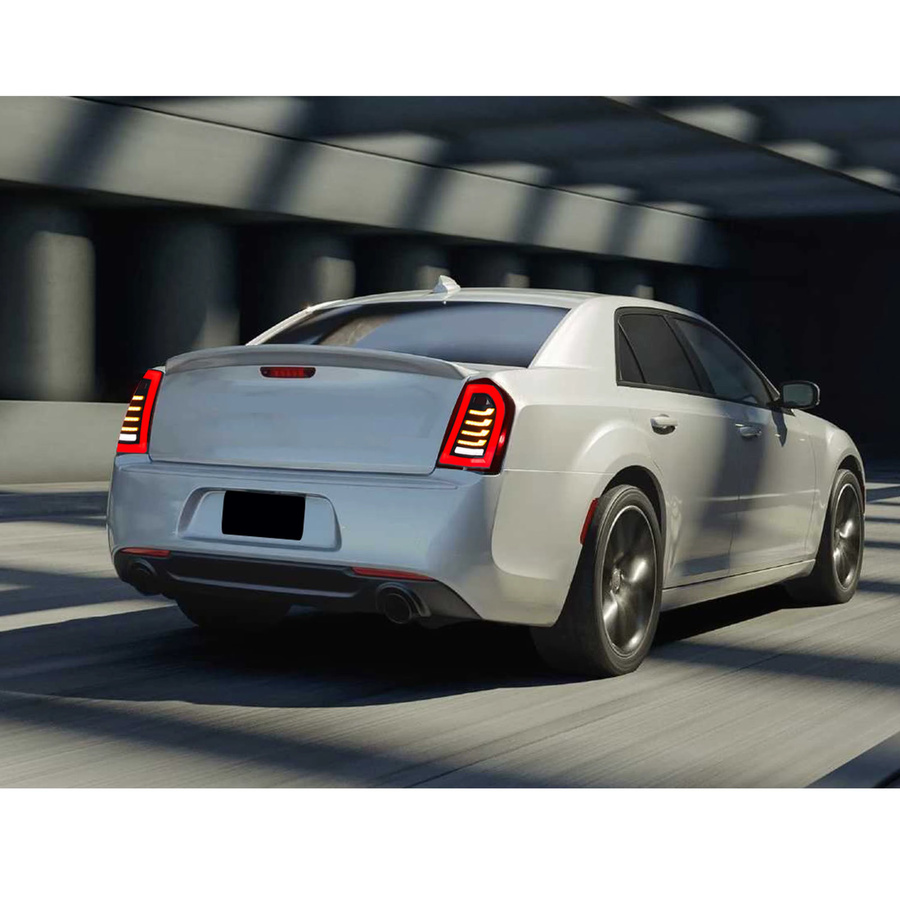 LED-Rückleuchten für Chrysler 300 300C 300S 2011–2014 mit sequentiellen Blinkern und dynamischer Animation in Rot - Bild 4