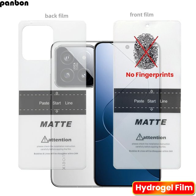 2 Stück Matte Hydrogel Softfolie für Sony Xperia 5 1 10 V IV III II XZ5 XZ4 XZ3 XZ2 XZ1 XZ XZS Displayfolie für Vorder- und Rückseite in Transparent - Bild 1