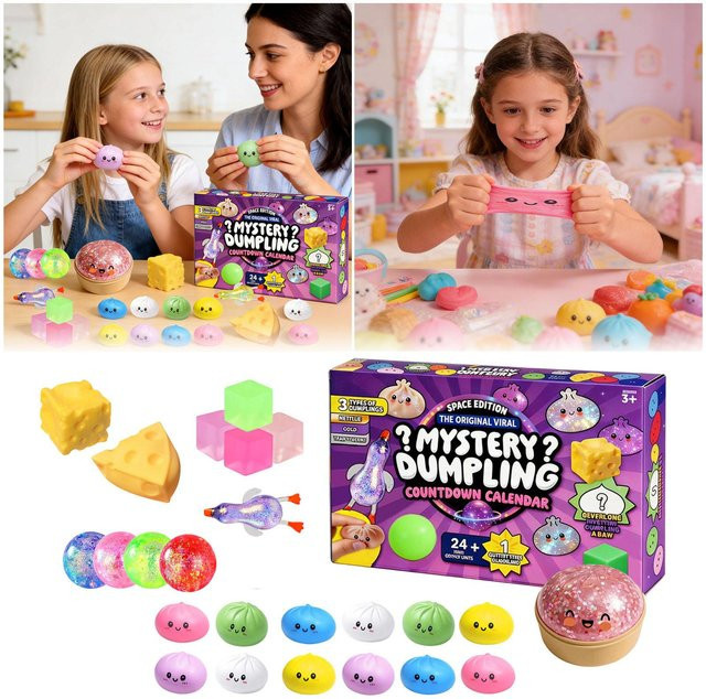 Ren Bag Geheimnisvolles Dumpling & Dampfbrötchen Spielzeug, Adventskalender, One Size, black - Bild 1