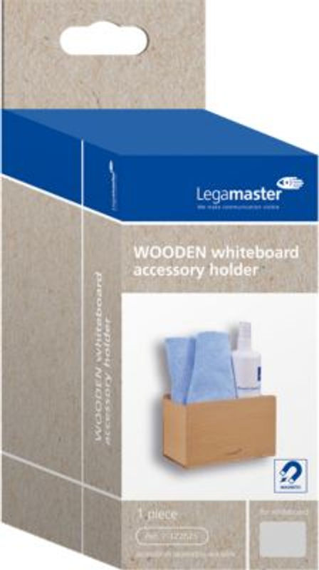 Legamaster WOODEN Whiteboard-Zubehörhalter magnetisch aus Holz in Braun, B/T/H: 15,0 x 7,1 x 9,0 cm - Bild 2