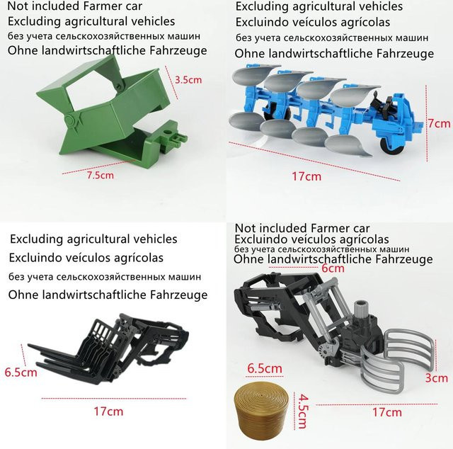 Linyi toy car Trägheits-Landwirt Bodenbearbeitungsfahrzeug, Modell, 1:24, ab 4 Jahren - Bild 1