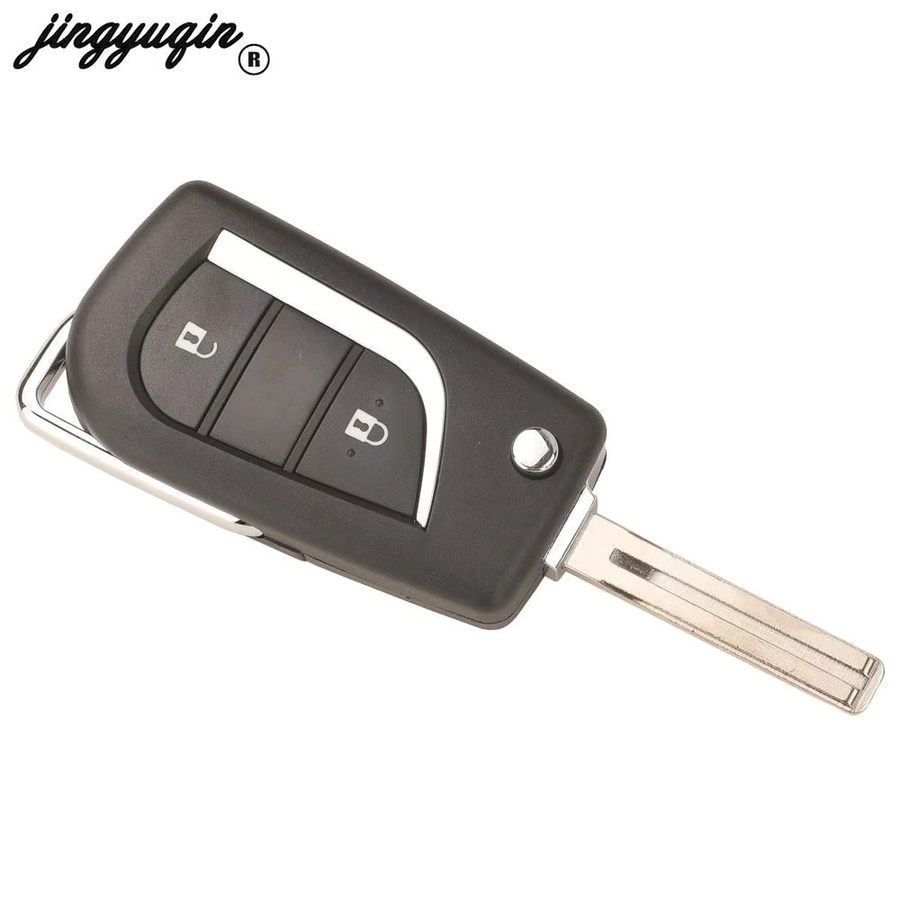 Jingyuqin 315MHz H/8A Chip 2-Tasten Flip-Fernbedienung für Toyota RAV4, Camry, Hilux und Corolla (Modelle 2011-2016) - Bild 3