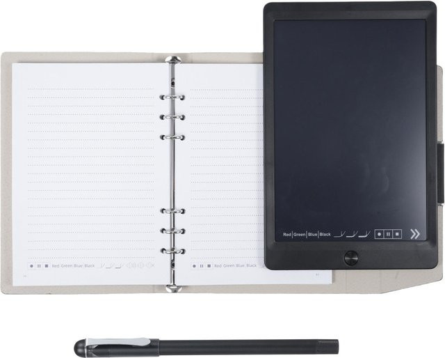 Binchi Smart Pen Schreibset mit Bluetooth, beige A5 PU-Leder-Notizbuch und wiederbeschreibbarem Schreibtablett - Bild 1