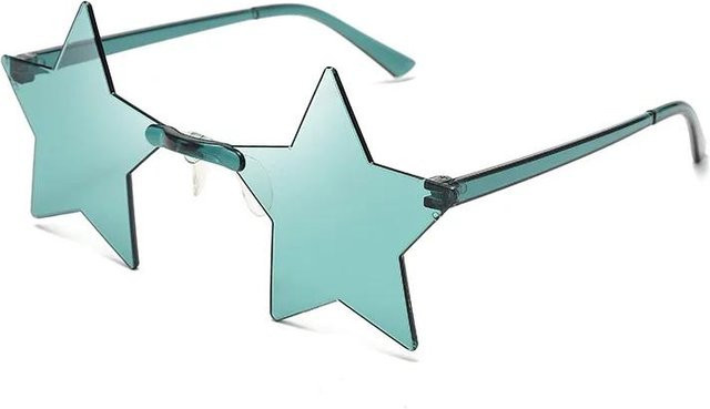 Yiran glasses Sternförmige Sonnenbrille, randlos, weiß, Unisex - Bild 1