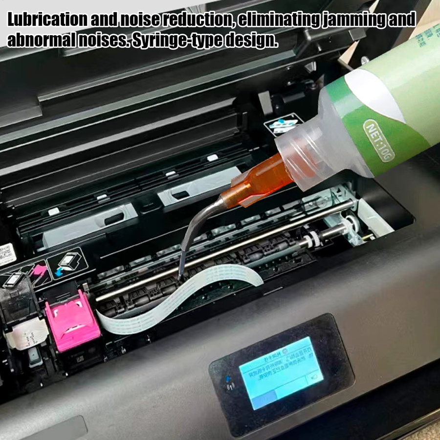 Langlebiges 3D-Drucker-Schmierfett und geräuscharmes Spritzenöl für Lager, Schienen und Graviermaschinen in Weiß - Bild 3