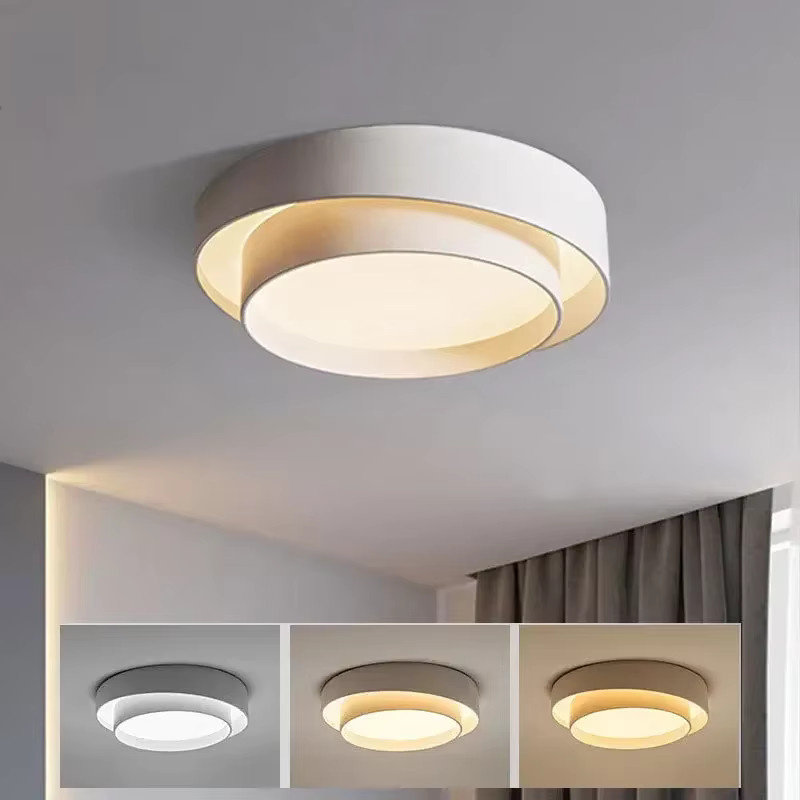 ZIMULONG Nordische LED Deckenleuchte im skandinavischen Design für Wohnzimmer, Esszimmer oder Schlafzimmer in Weiß, Schwarz oder Grau - Bild 2