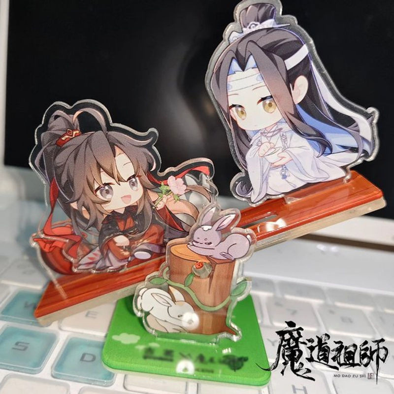 BOOCRE Anime Acryl Aufsteller Großmeister der dämonischen Kultivierung Wei Wuxian und Lan Wangji Cosplay Standfigur mehrfarbig - Bild 1