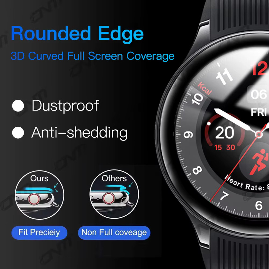 OnePlus Watch 2 5D-Schutzfolie, transparente Displayschutzfolie, kratzfest - Bild 2