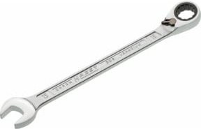 Hazet Knarren-Ring-Maulschlüssel 606-15 in Silber, 15 mm - Bild 1