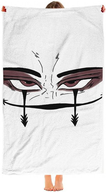 J-Jujutsu Kaisen Choso Strandtuch aus Mikrofaser, sandfrei und schnelltrocknend, B/H: 100 x 180 cm - Bild 1