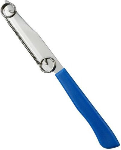 DYS Kitchen Schälmesser Obstschneider Set mit verstellbarer Edelstahlklinge und Sicherheitsfeder in Blau - Bild 1