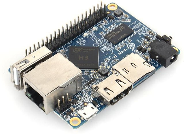 OutsideWorld Single Board Computer mit Quadcore A7 Prozessor, 64 GB DDR3, Blau, Kompatibel mit Android, Ubuntu, Debian und Raspberry H3, inklusive Ethernet, HDMI und USB-C - Bild 1