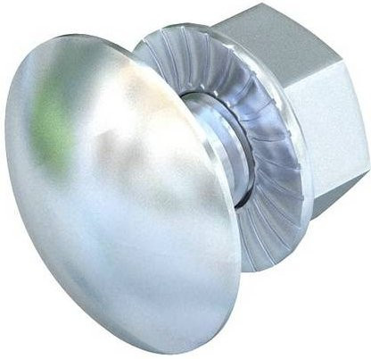 OBO Bettermann Flachrundschraube FRSB 6X20G aus Stahl in Silber, 100 Stück - Bild 1