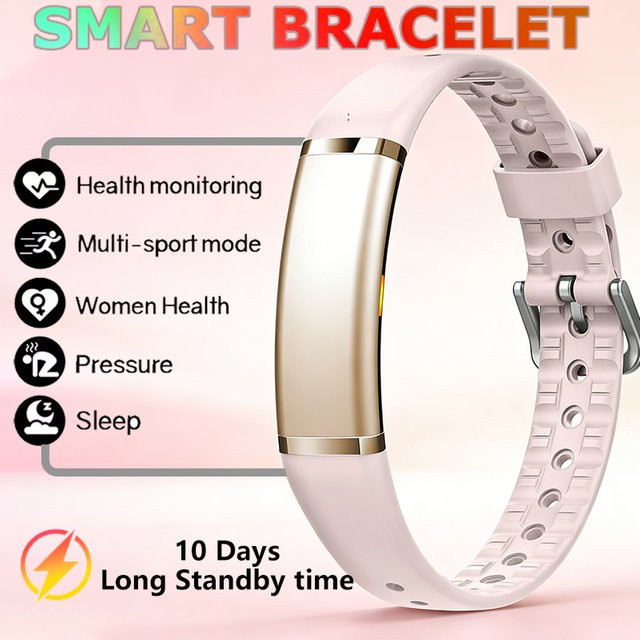 LIGE Smart-Armband für Damen mit Fitness-Tracker, Herzfrequenz- und Gesundheitsüberwachung, wasserdicht, kompatibel mit Android und iOS - Bild 1