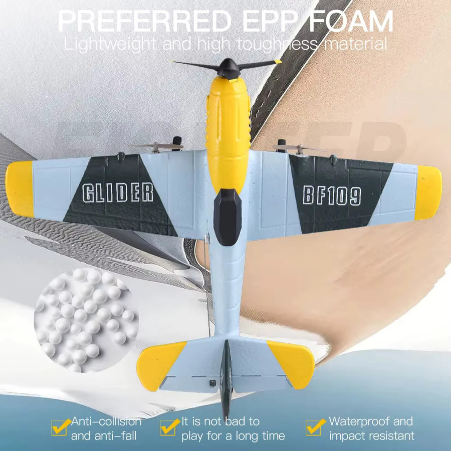 ANTSIR BF109 Kampfjet, RC Flugzeug, 2.4G, 3CH, Smart Balance, EPP Schaum - Bild 2