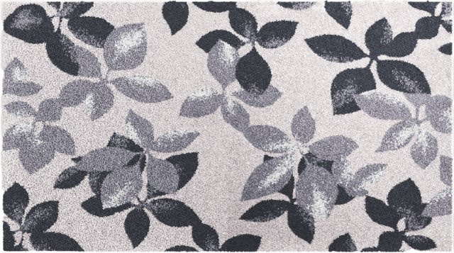 Badematte UMBRIA mit floralem Design, rutschfest und schnelltrocknend, B/T: 120 x 70 cm - Bild 1
