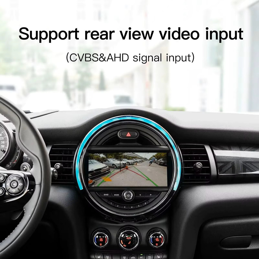 AUTOABC Drahtloses CarPlay und Android Auto Interface für BMW und MINI mit NBT/CIC System inklusive Rückfahrkamera in Schwarz - Bild 3