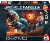 Schmidt Spiele Puzzle Michele Farella Kosmische Farbenpracht Reise ins Weltall 1000 Teile - Bild 1