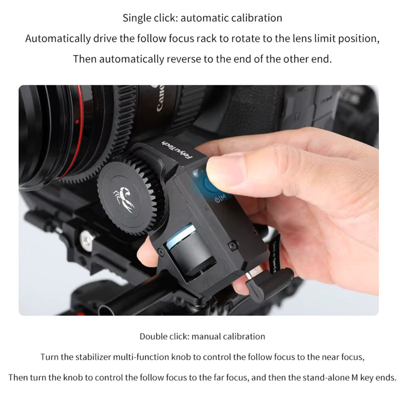 FeiyuTech Tragbares Bürstenloses Motor Follow Focus Kit Drahtlose Objektivsteuerung in Schwarz für Scorp, Scorp C, Scorp Mini und Scorp Pro - Bild 4