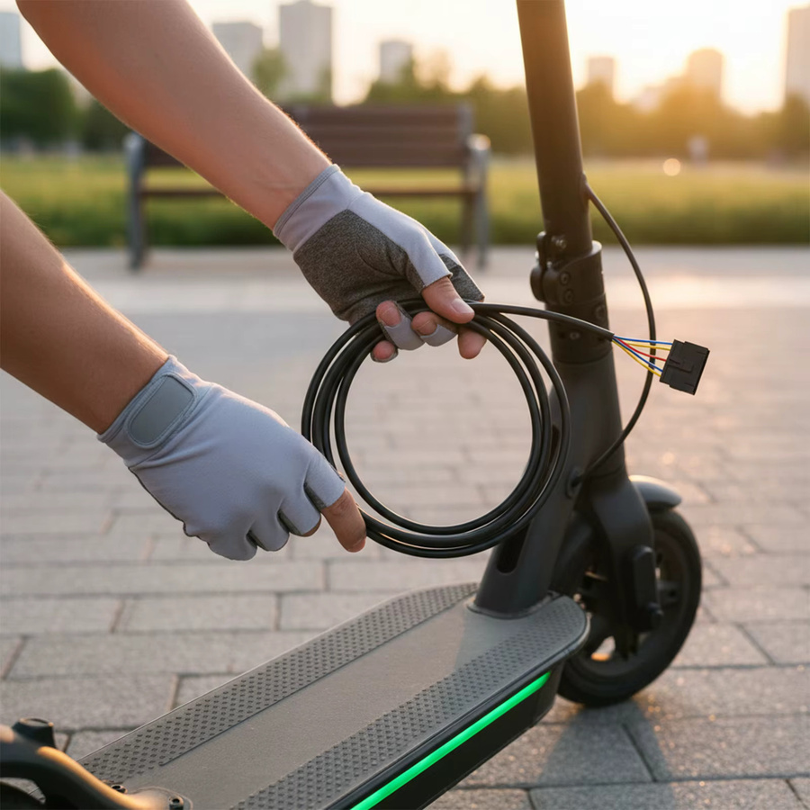 7-poliges Motorkabel für Kukirin G2 Elektroroller, schwarz, Länge: 1,2 m, Steueranschluss-Ersatzteil für E-Scooter - Bild 3