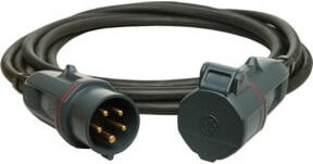 Walther Werke CEE-Verlängerungskabel NEO Schwarz 10m mit Stecker und Kupplung 16A 5P IP54 - Bild 1