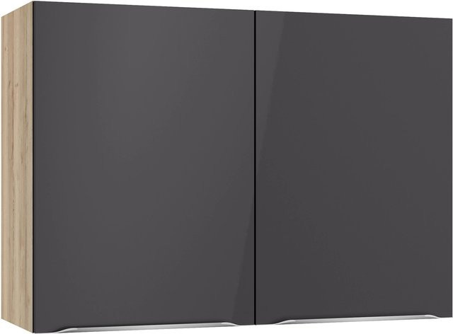 Optifit Küchen-Oberschrank Linus984 in Anthrazit-Wildeiche, Wandmontage, B/H/T: 100 x 70,4 x 34,9 cm - Bild 1