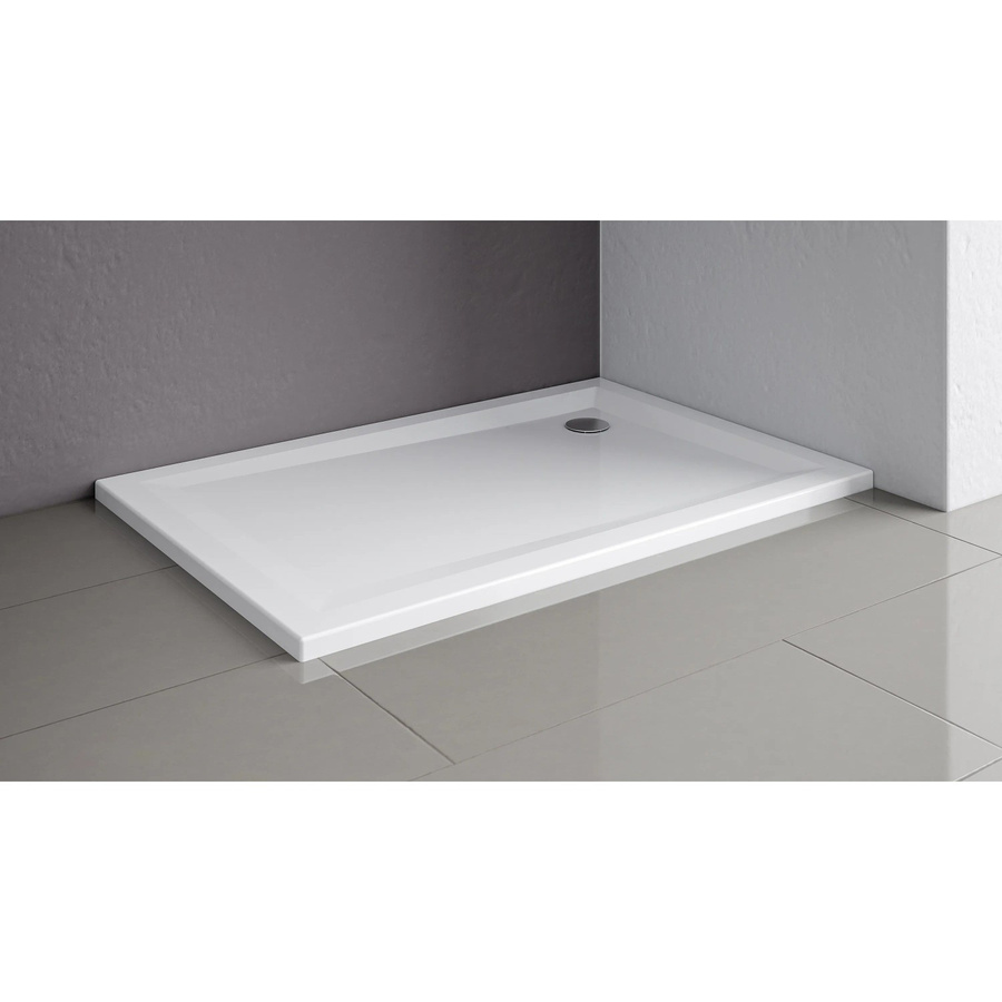 Schulte Duschwannen-Set ExpressPlus Extraflach Rechteck in Alpinweiß B/T: 120 x 80 cm - Bild 2