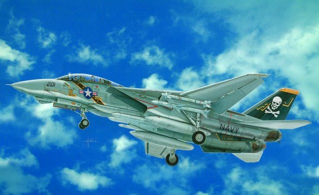 Italeri F-14A Tomcat, Modellfahrzeug, 1:48, Grau - Bild 1