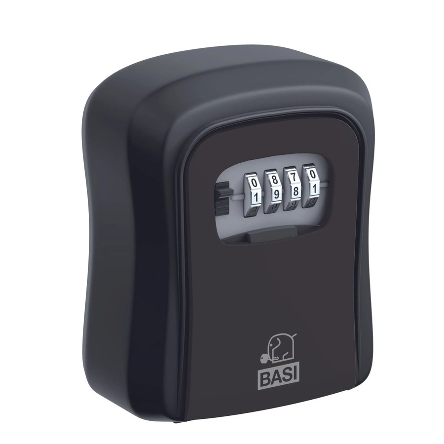 BASI Schlüsselsafe SSZ 200 mit Zahlenschloss in Schwarz aus Aluminium - Bild 2