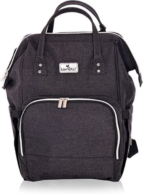 Lorelli Kinderwagentasche Tina Rucksack mit Wickelunterlage und Innenfach in Schwarz - Bild 1