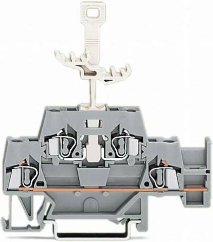 WAGO 280-522 Doppelstock-Durchgangsklemme 5mm Zugfeder Grau 50 Stück - Bild 1