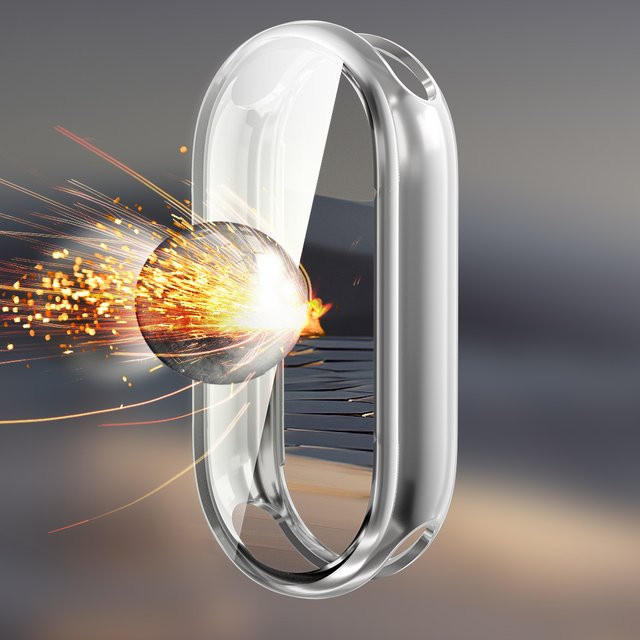 I LOVE LUO TPU-Hülle für Xiaomi Mi Band 9 NFC, Weiß, Transparent - Bild 1