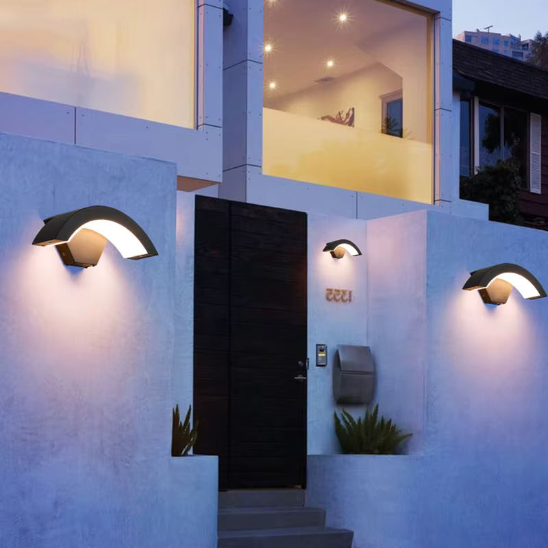 Khelse Moderne LED Außenwandleuchte mit Bewegungssensor, Wasserdicht IP65, Aluminium, Warmweiß 3000K - Bild 6