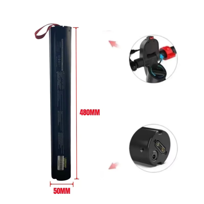 HX X7 Elektroroller Ersatzbatterie 36 V 5200 mAh 18650 10S2P in Schwarz - Bild 4