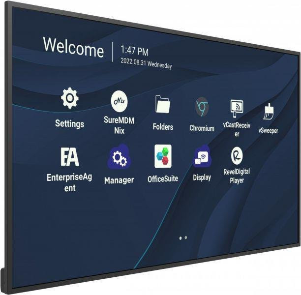 Viewsonic CDE4330 Digital Signage Display 4K UHD mit Android 11 und USB-C in Schwarz - Bild 1