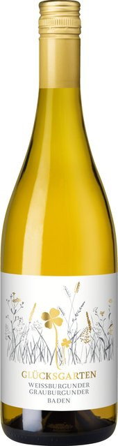 Glücksgarten Weißwein (Weißburgunder-Grauburgunder), trocken, Baden, 2025, 0,75 l - Bild 1