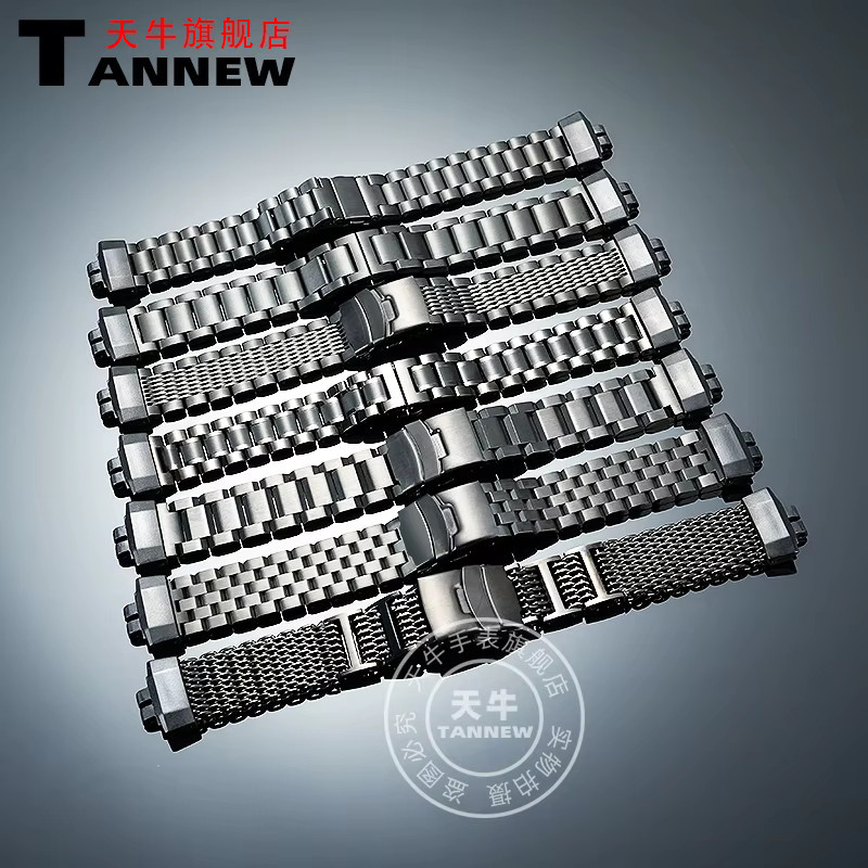HUANGZHI Uhrenarmband Edelstahl, Schwarz, Unisex - Bild 2