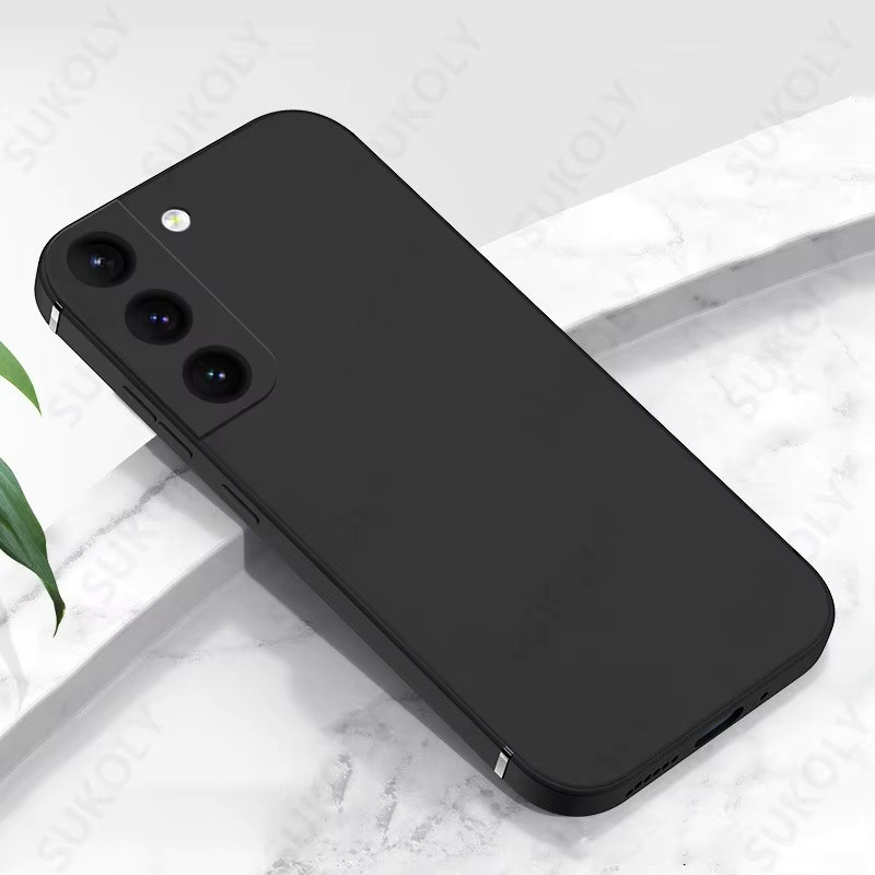 Weiche Silikon Schutzhülle für Samsung Galaxy S25 S24 S23 S22 Ultra sowie A56 A55 A54 A36 A17 A16 A15 5G in Schwarz - Bild 5