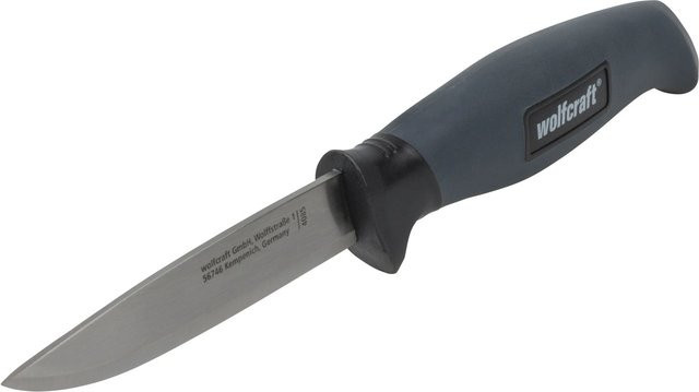 Wolfcraft Outdoormesser mit glatter Edelstahlklinge und Köcher, B/H/L: 45,0 x 40,0 x 2,0 cm - Bild 1