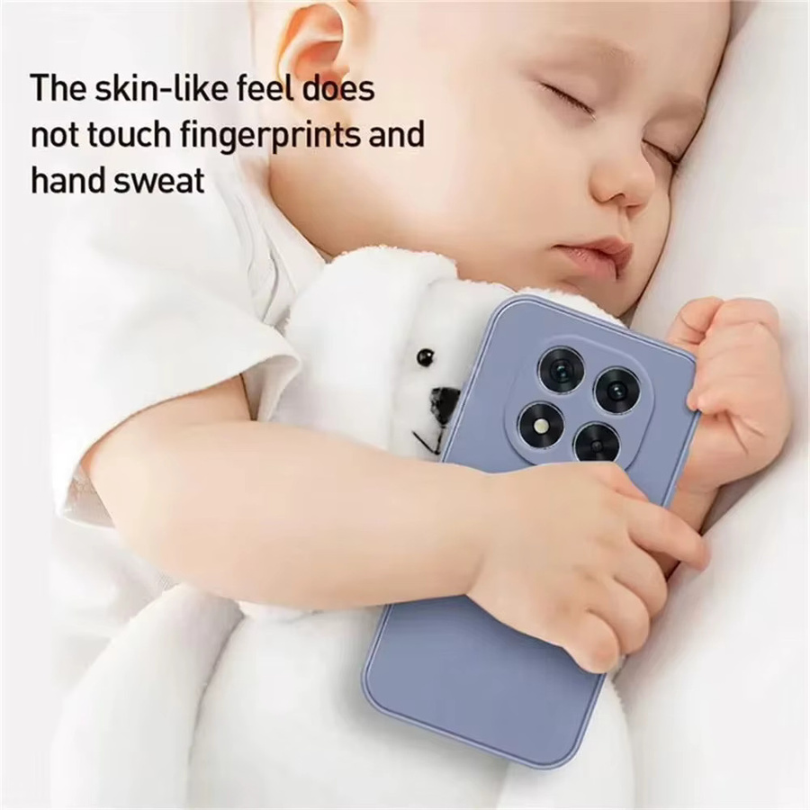 Original Softcase für Xiaomi Redmi Note 14 Pro 4G aus flüssigem Silikon in Blau, stoßfeste Luxus Hülle - Bild 2