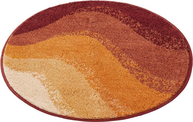 Rutschhemmende Badematte aus Polyacryl in Orange und Multicolour - Bild 1