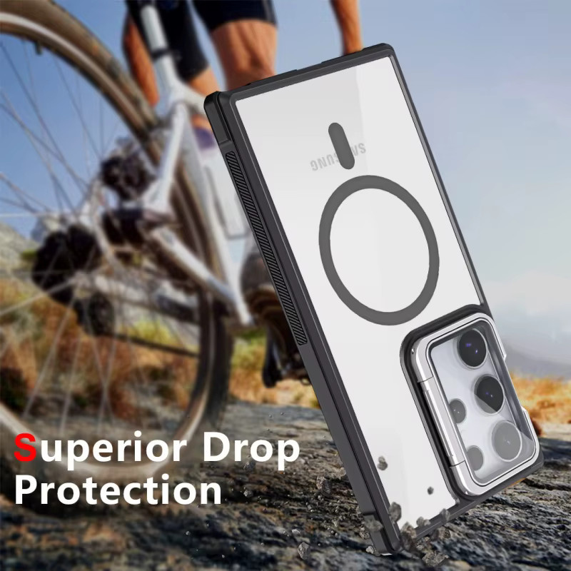 Transparente Magnet-Schutzhülle für Samsung Galaxy S26 S25 S24 S23 Ultra Plus mit Acryl-Linsenhalterung und MagSafe-Kompatibilität - Bild 6