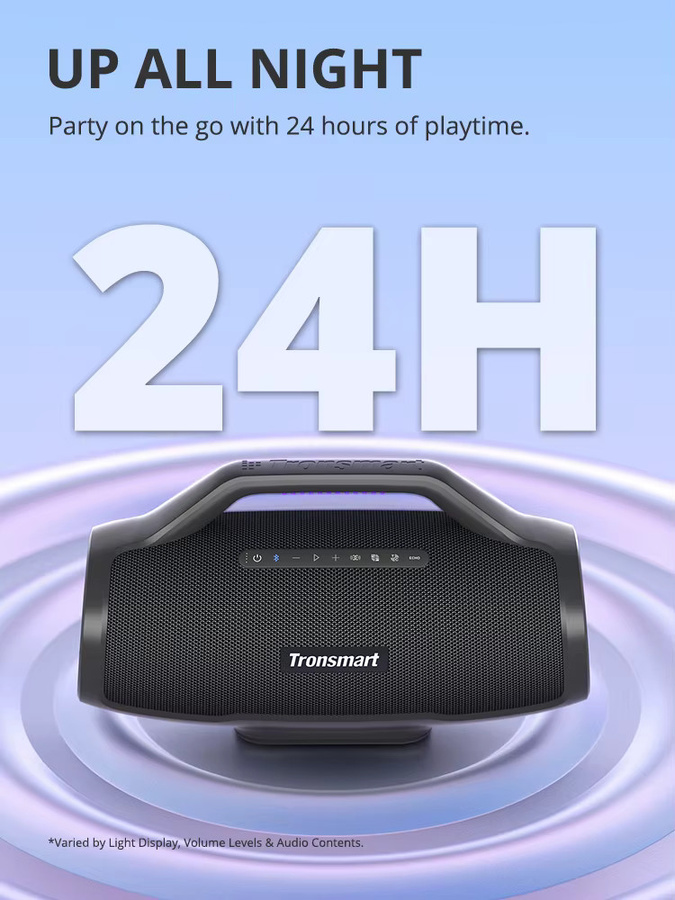 Tronsmart Bang Max Bluetooth-Lautsprecher in Schwarz mit 130 W Leistung, Gitarren- und Mikrofoneingang sowie App-Steuerung - Bild 3