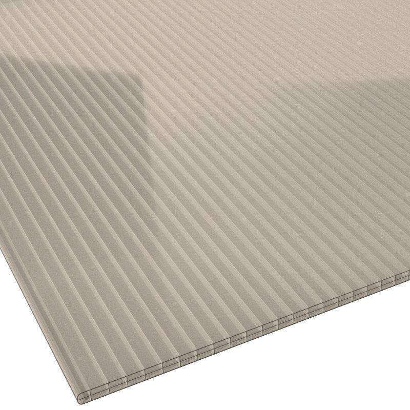 Stegplatte Polycarbonat Friedrich von Lien AG, Farbe: Bronze, Dicke: 16 mm, Breite: 120 cm - Bild 1