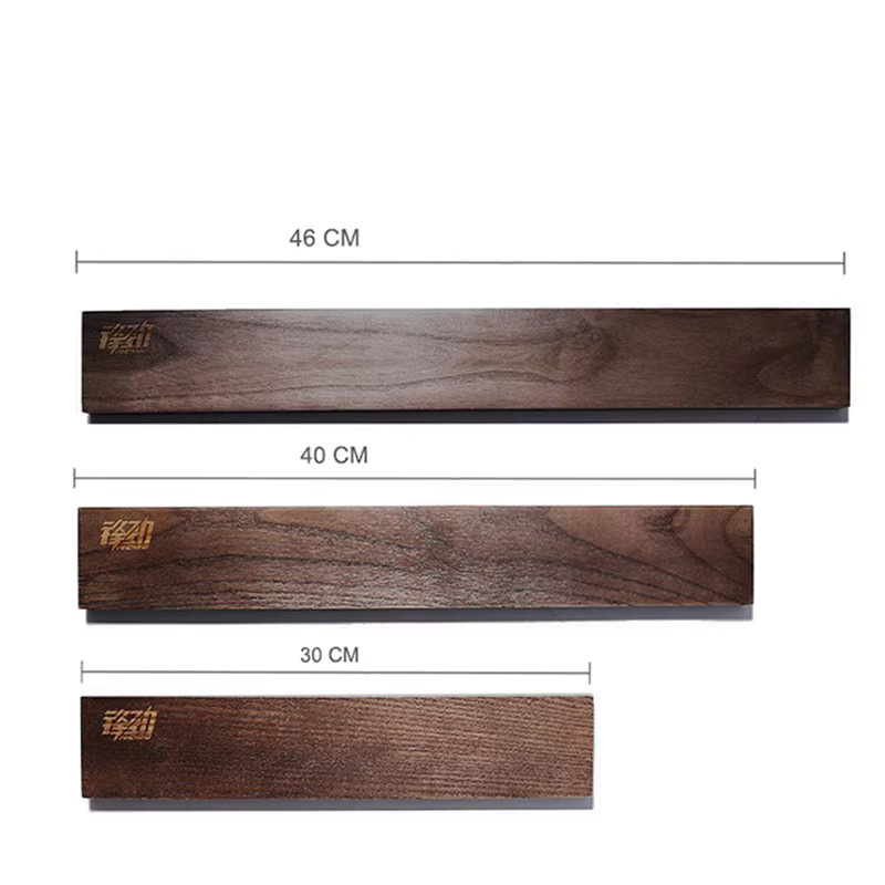 Findking Magnetischer Messerstreifen aus Akazienholz, 3er Set, Braun, Wandhalterung für Messer - Bild 3