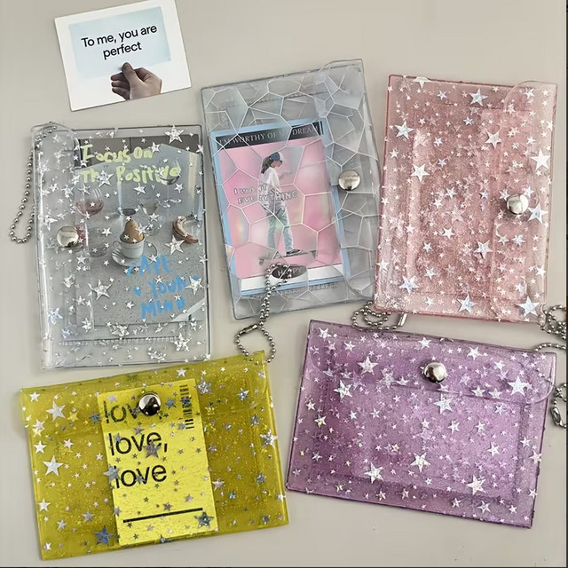 Starlight Glitzer-Kartenhalter aus PVC in Multicolour als tragbarer Organizer für Kreditkarten, Münzen und Lippenstift - Bild 1