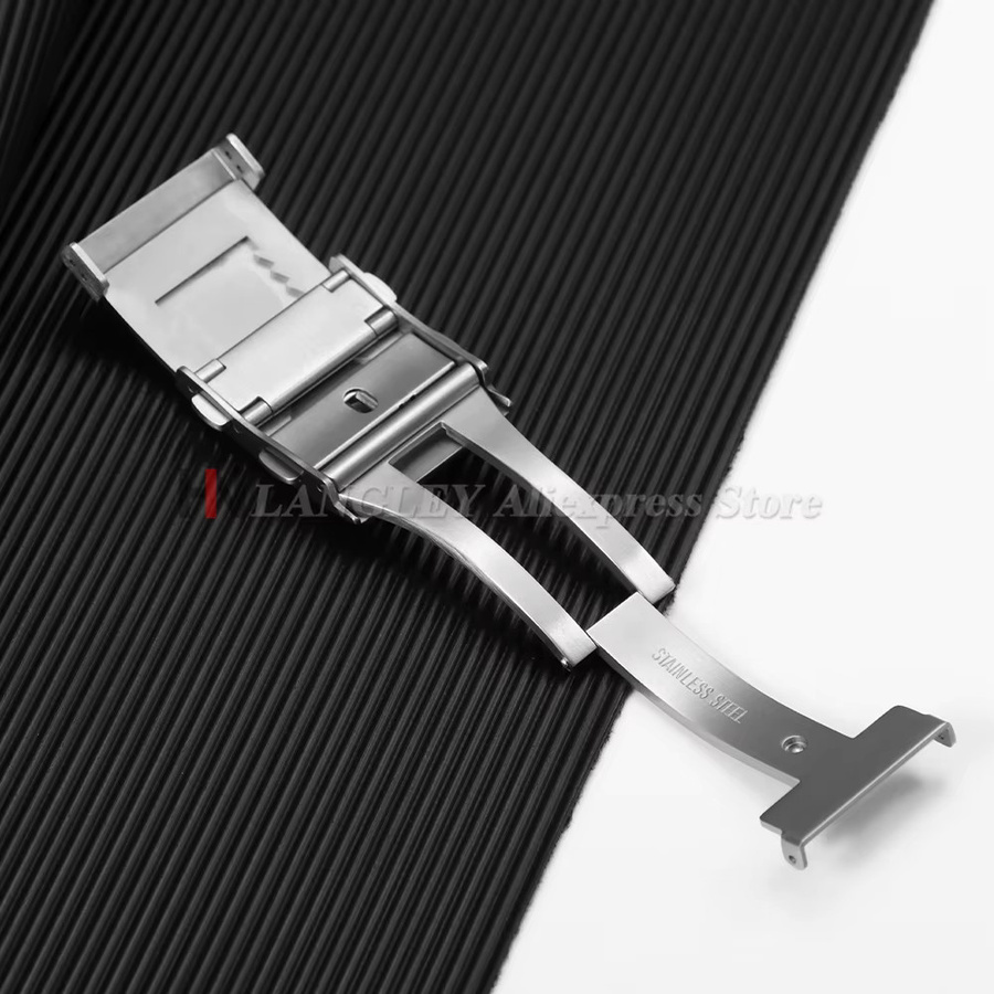 langley Uhrenschnallenverschluss, Edelstahl, Silber, Unisex - Bild 2